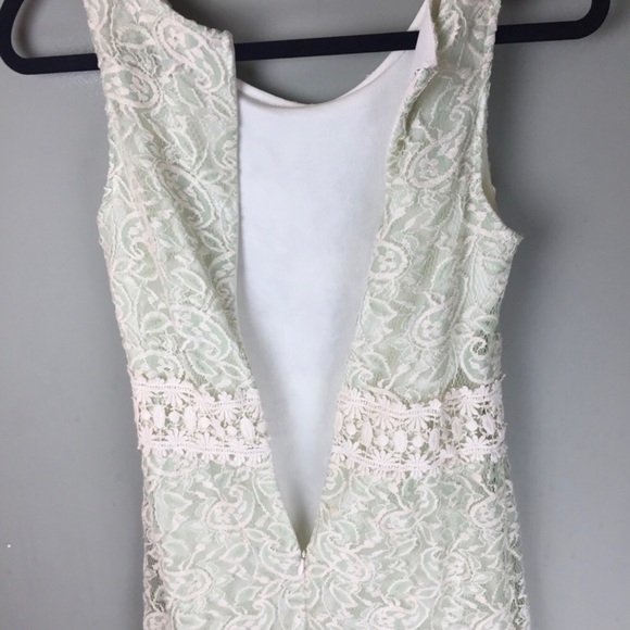Altar’d State Mint Paisley Lace Sleeveless Sheath Dress Size Small - Picture 9 of 10